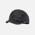 Japanese-style Retro Water-washed Gradient Brimmed Baseball Cap, Cool And Unique Glossy Board-aged Soft-top Baseball Cap With A Floppy Brim