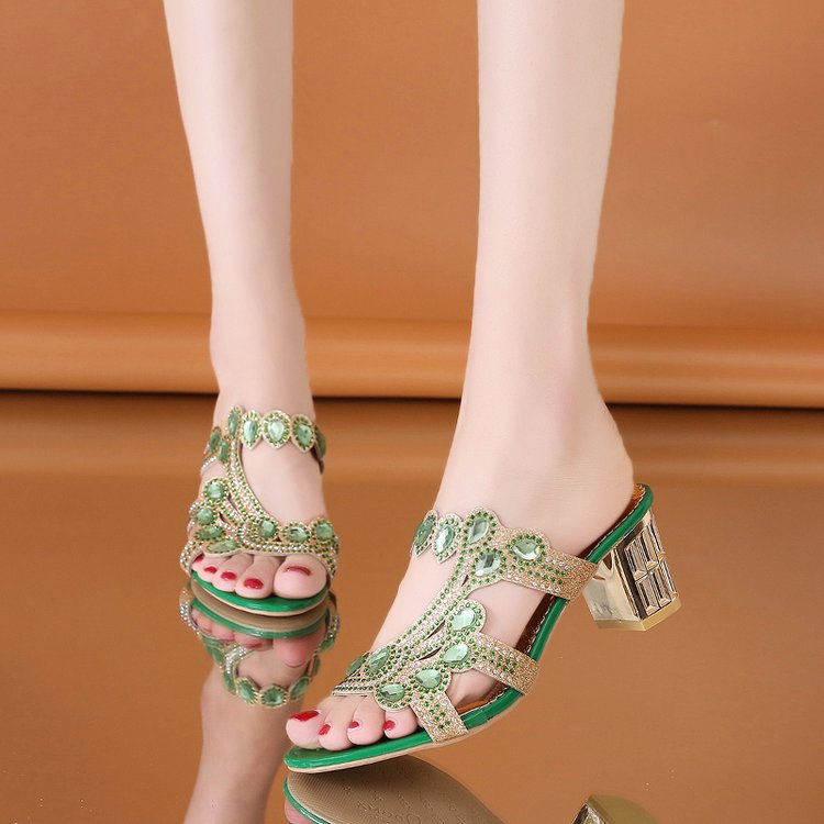 Women's  Stylish Peep-Toe Chunky Heel Sandals