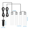 4Pcs Car Interior LED Atmosphere Light Car Charge Decorative Lamp DC 12V Blue Light