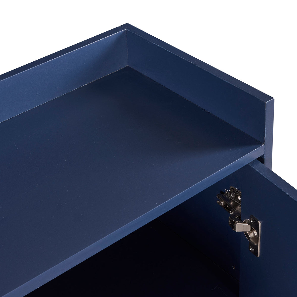 TREXM Modern Sideboard Elegant Buffet Cabinet with Large Storage Space for Dining Room, Entryway (Navy)