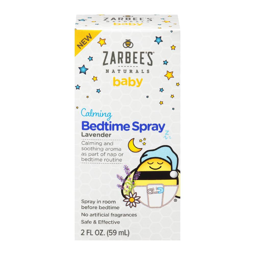Zarbee's Baby Calming Bedtime Spray with Lavender – 2 oz Mist for Sleep Routine