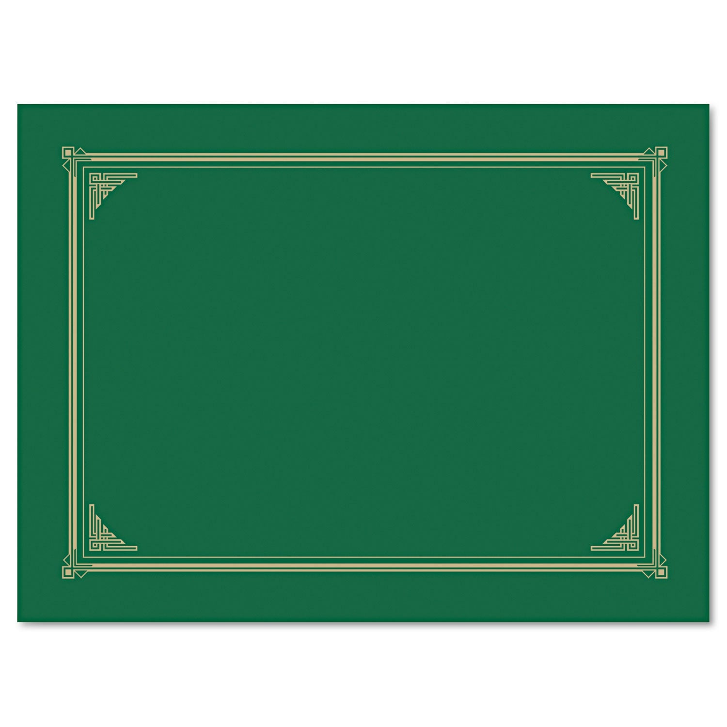 Geographics Certificate/Document Cover, 12.5 x 9.75, Green, 6/Pack