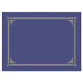 Geographics Certificate/Document Cover, 12.5 x 9.75, Metallic Blue, 6/Pack