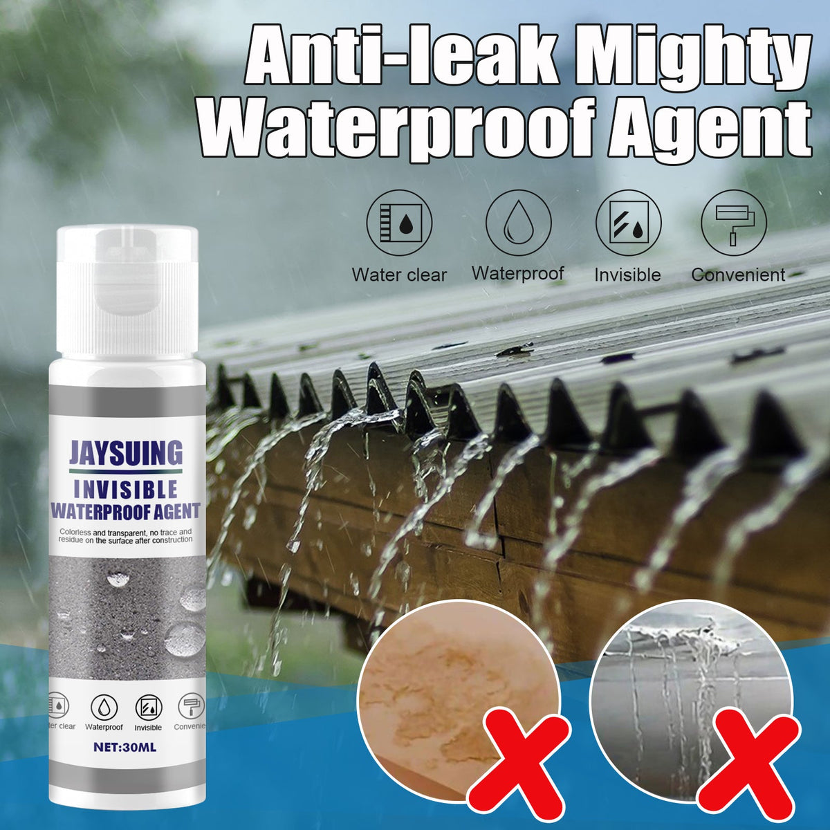 Waterproof And Leak Repair Material Self-Spraying External Wall Roof Leak-Blocking Waterproof Adhesive Paint