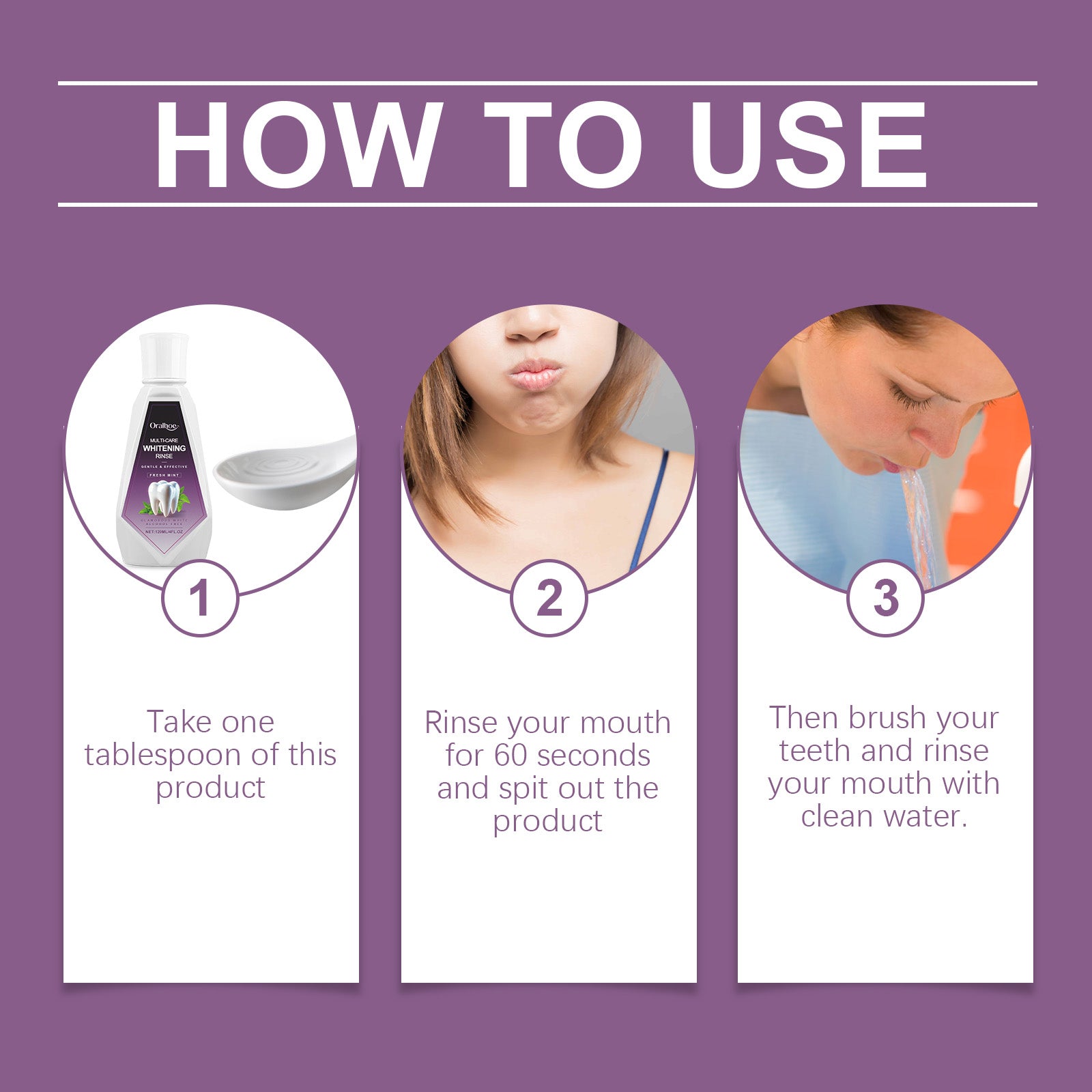 Mouthwash, Refreshing, Deodorizing, Cleaning Stains And Grime Gently Caring For Teeth Daily Care
