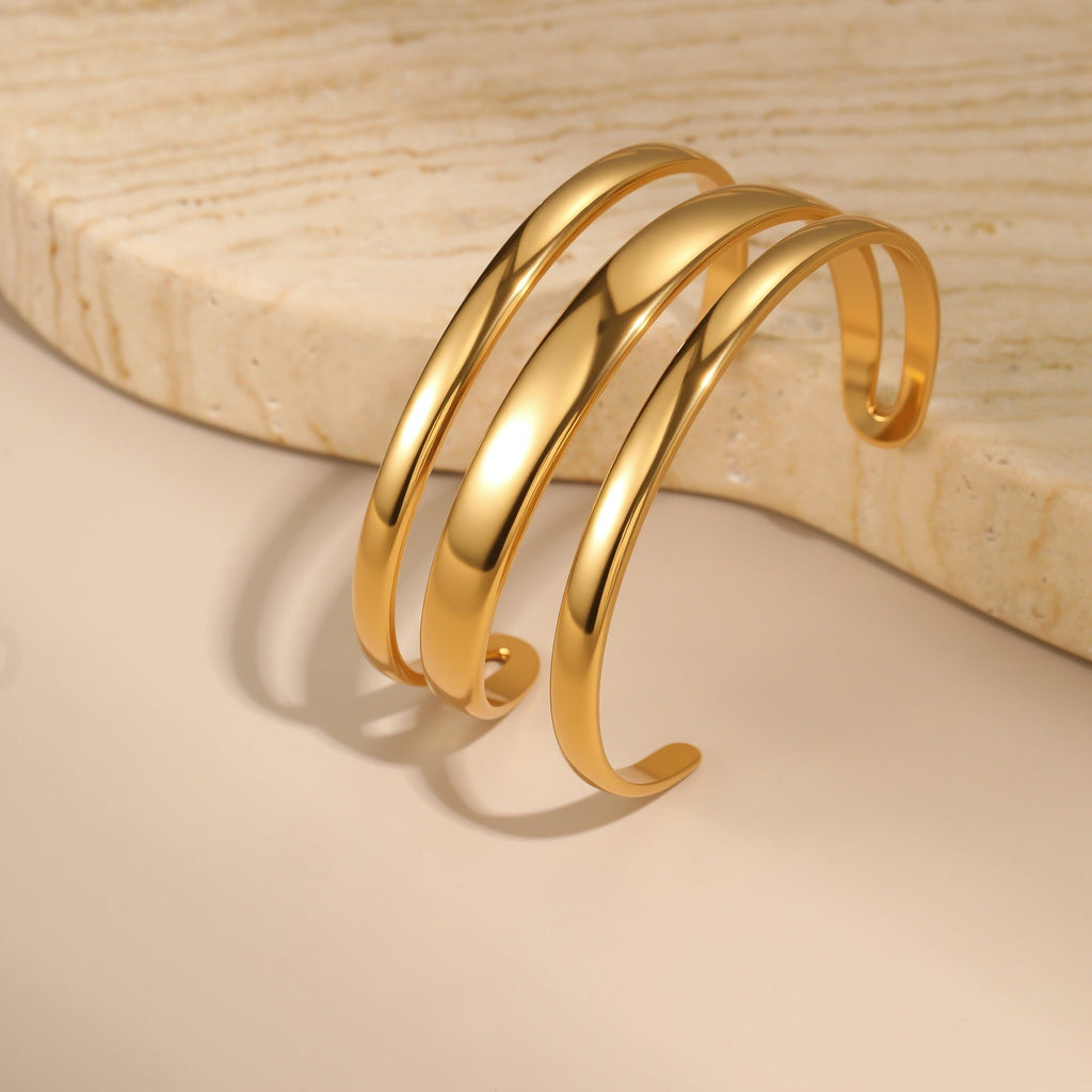 Stainless Steel Simple Opening Bracelet