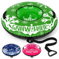 42" Heavy-duty Inflatable Snow Tube with Detachable Tow Strap