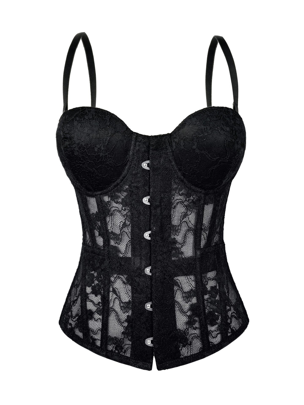 New Cross-Border Lace Embroidered Fishbone Corset Slimming Camisole Pure Desire Tube Top Outfit Fishbone Top