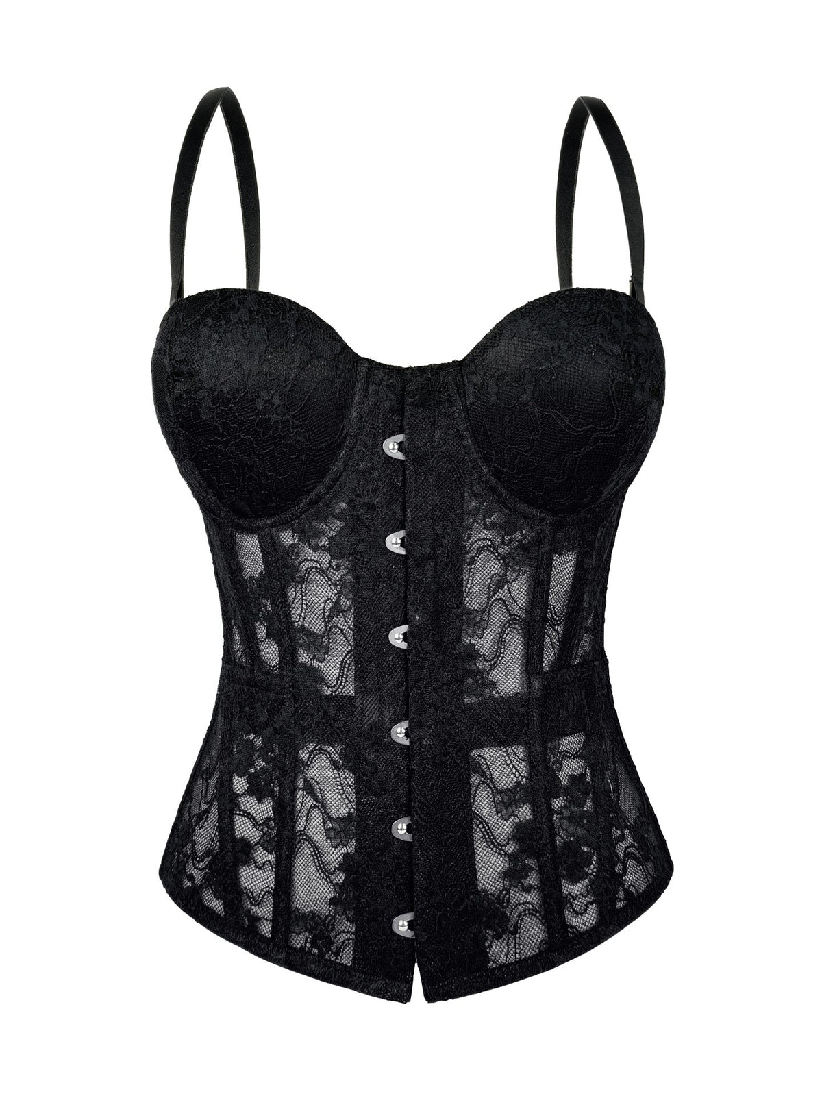New Cross-Border Lace Embroidered Fishbone Corset Slimming Camisole Pure Desire Tube Top Outfit Fishbone Top