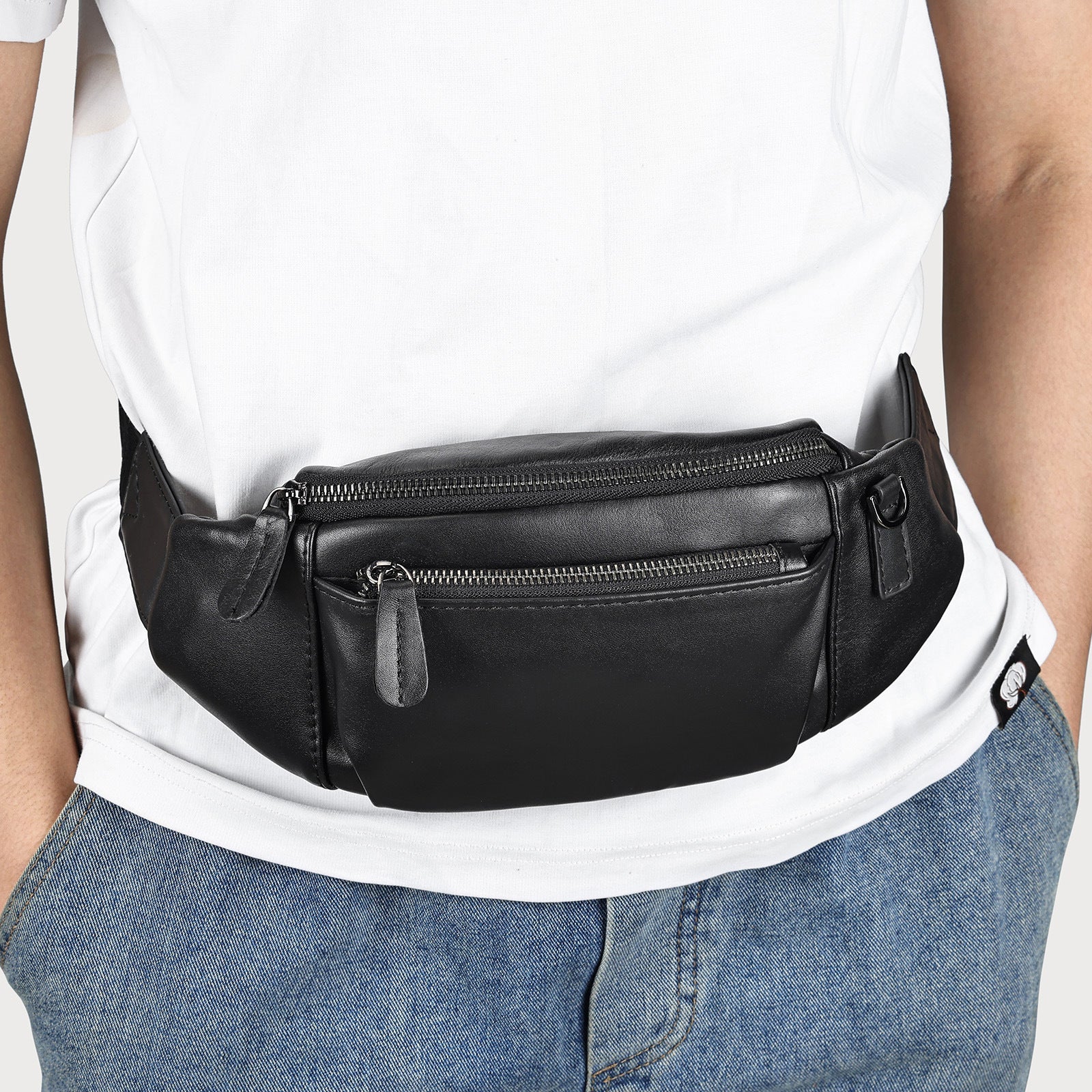 Men's High-End Chest Large-Capacity Casual Waist Bag