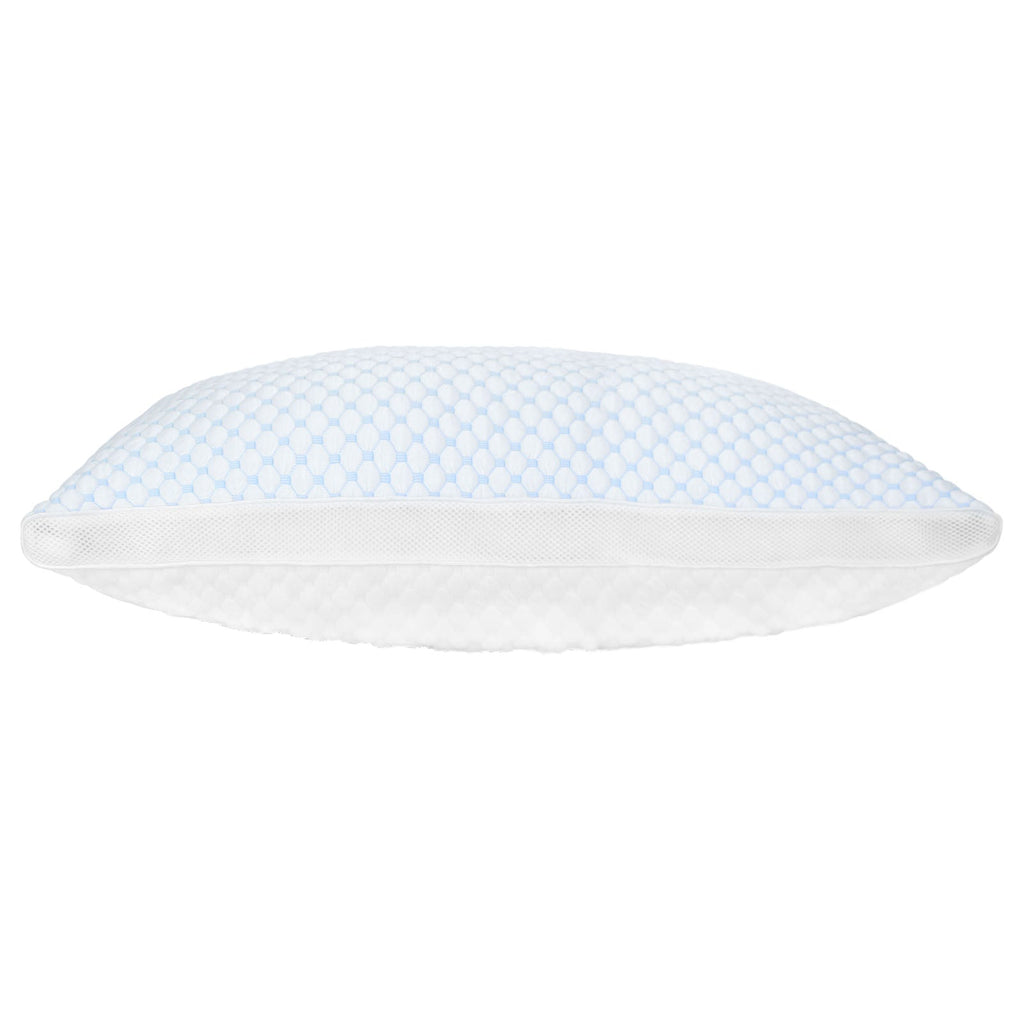 Shredded Memory Foam Pillow Adjustable Cool Pillow with Extra Filling Machine Washable Cover for Side Back Stomach Sleepers