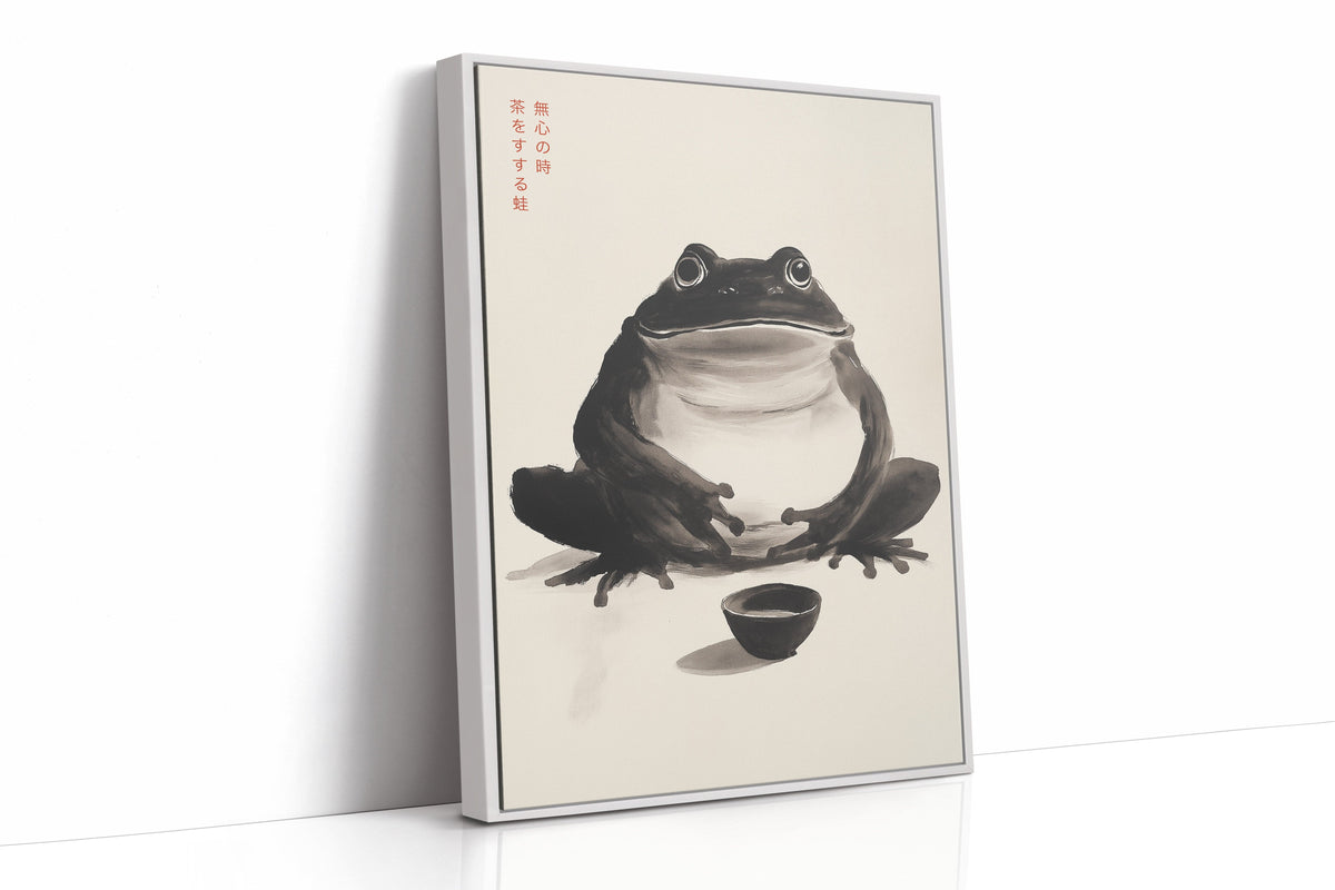 Zen Frog – A Moment of Tea
