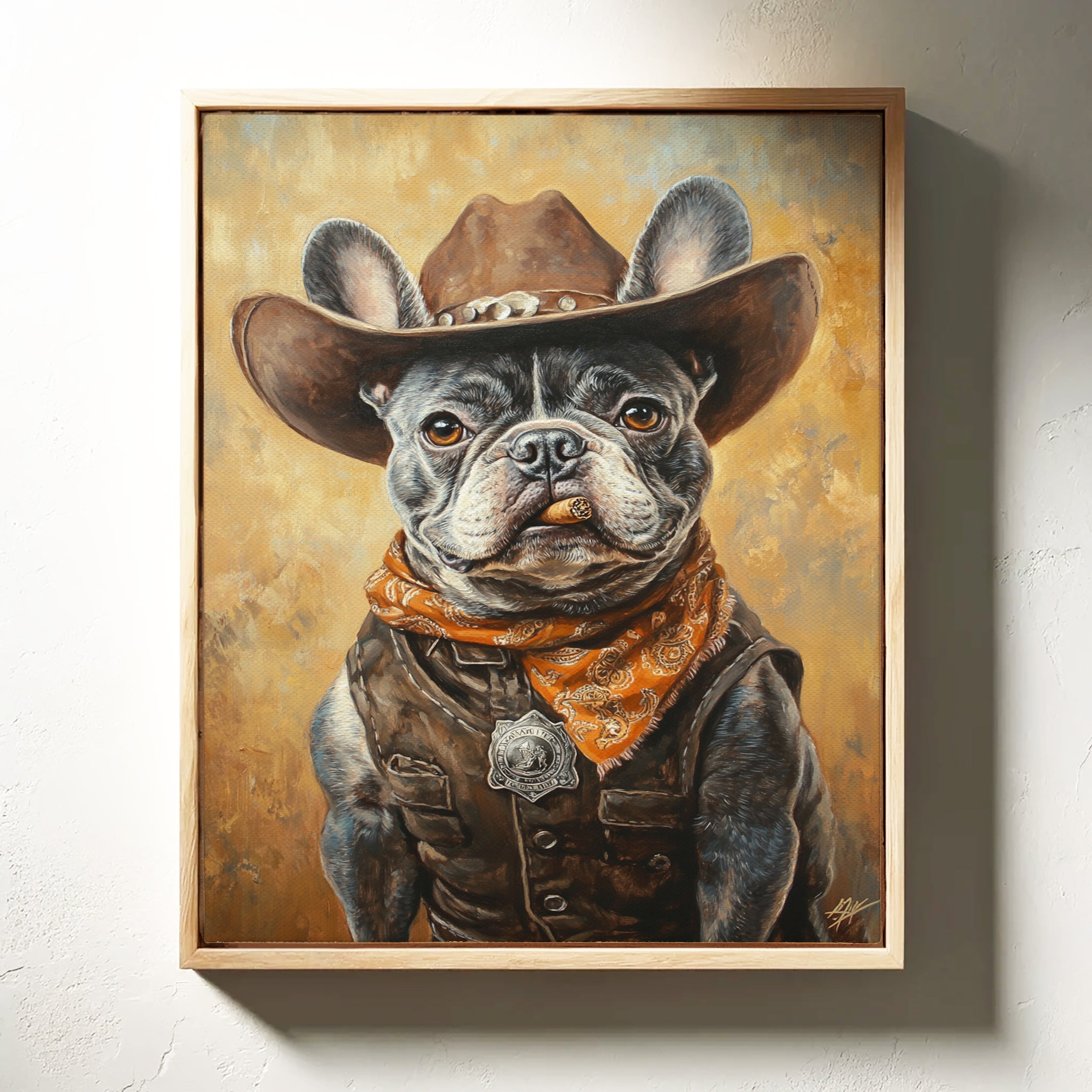 Sheriff Bulldog with a Badge and Attitude