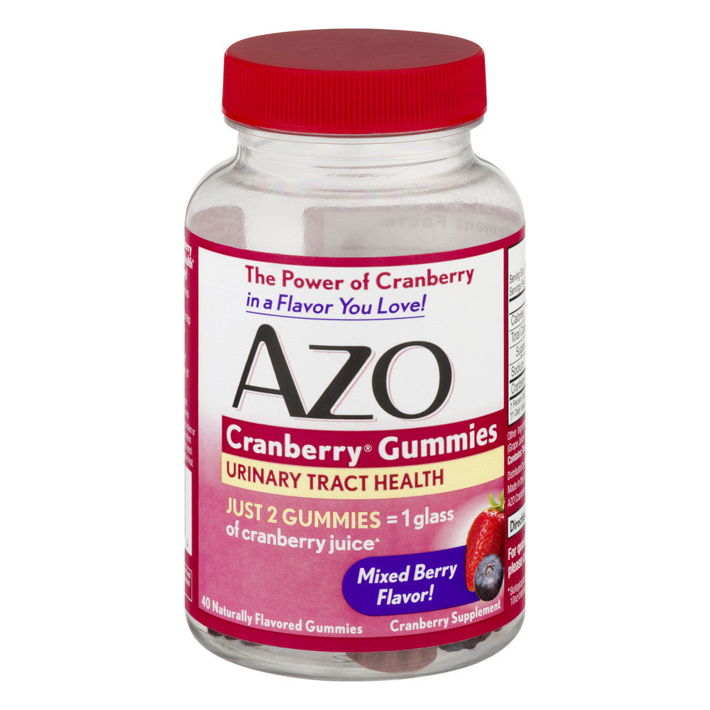 AZO® Cranberry Urinary Tract Health Mixed Berry Gummy, 40 EA