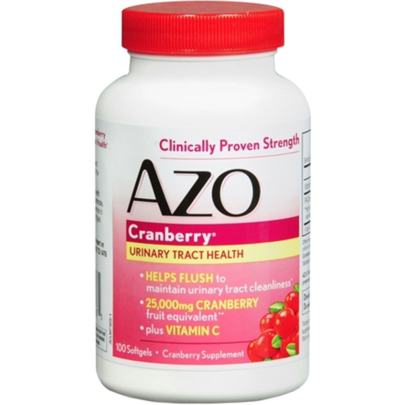 AZO® Cranberry Maximum Strength Vitamin C Gelcap, 100 EA