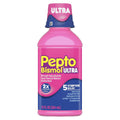 Pepto Bismol Ultra 5 Symptom Relief Upset Stomach Reliever/Antidiarrheal Liquid 12 oz.