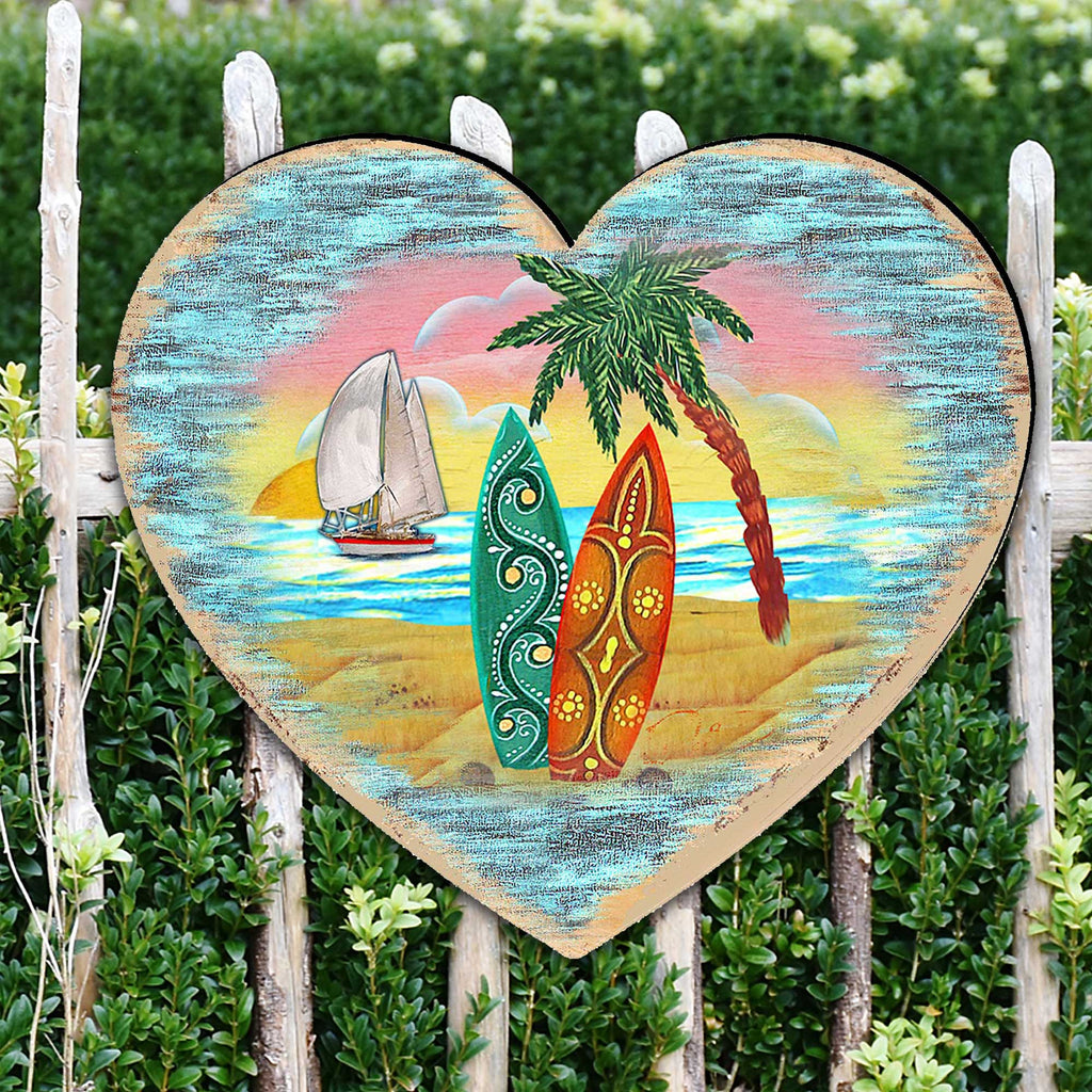 Coastal Heart Tree and Wall Decor by G. DeBrekht - Designocracy - 8198731M
