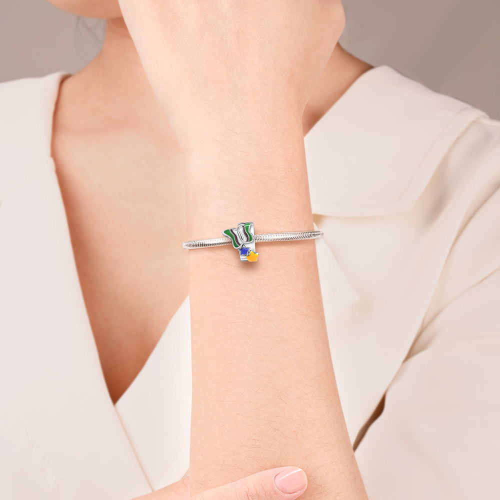 Cute Animal Colorful Oil-Drop Pendant Bracelet Accessory