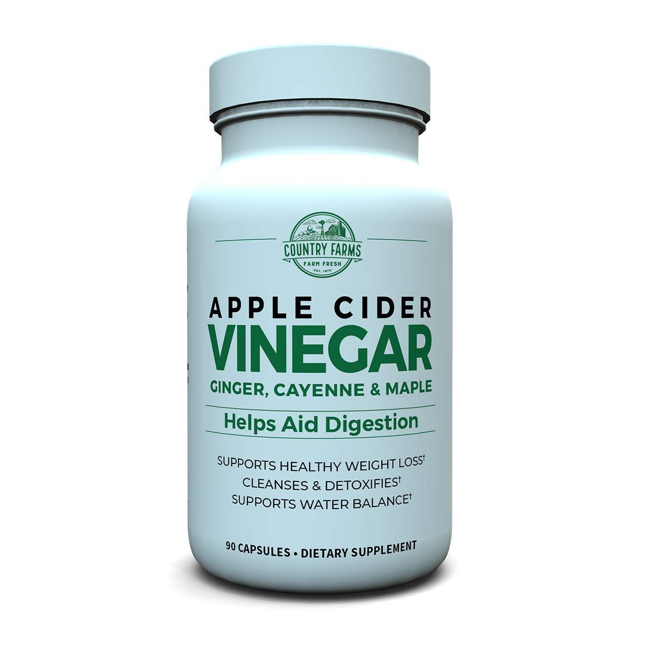 Apple Cider Vinegar 500mg, 90 Capsules - Natural Weight Management & Digestive Support