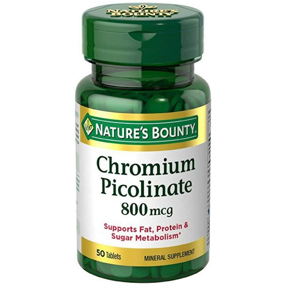 Nature's Bounty® Chromium Picolinate 800 mcg Tablet, 50 EA