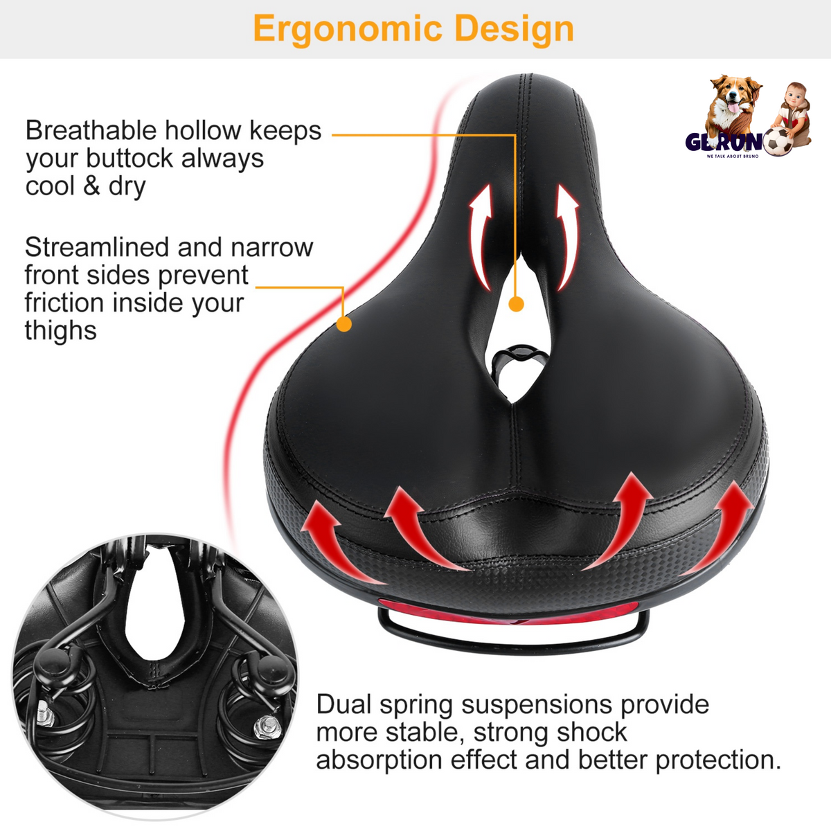 GBruno Bike Seat Water-Resistant