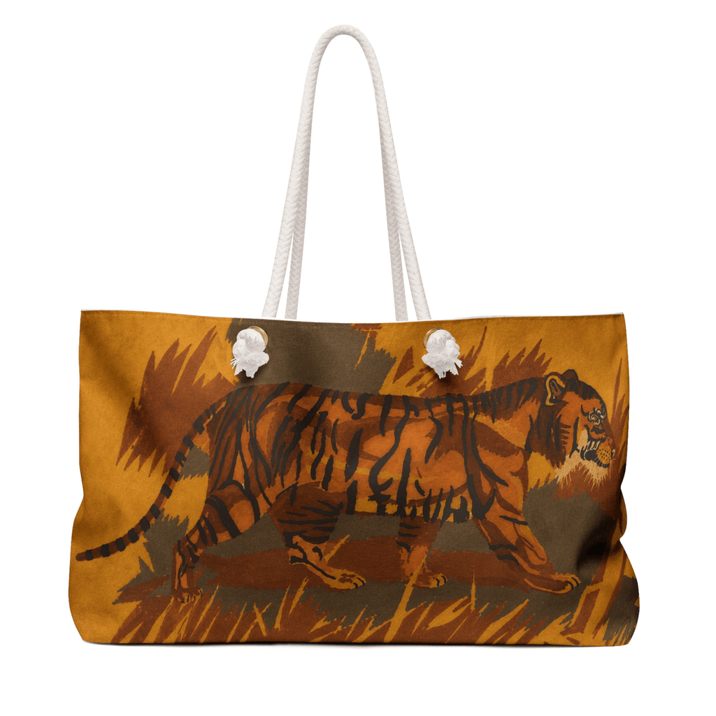 PimsArt Tiger on the Move Weekender Bag From Original Painting