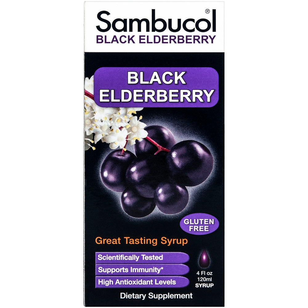 Sambucol Immune Syrup, Original Formula, 16,720 Mg, Black Elderberry 4 Fl Oz