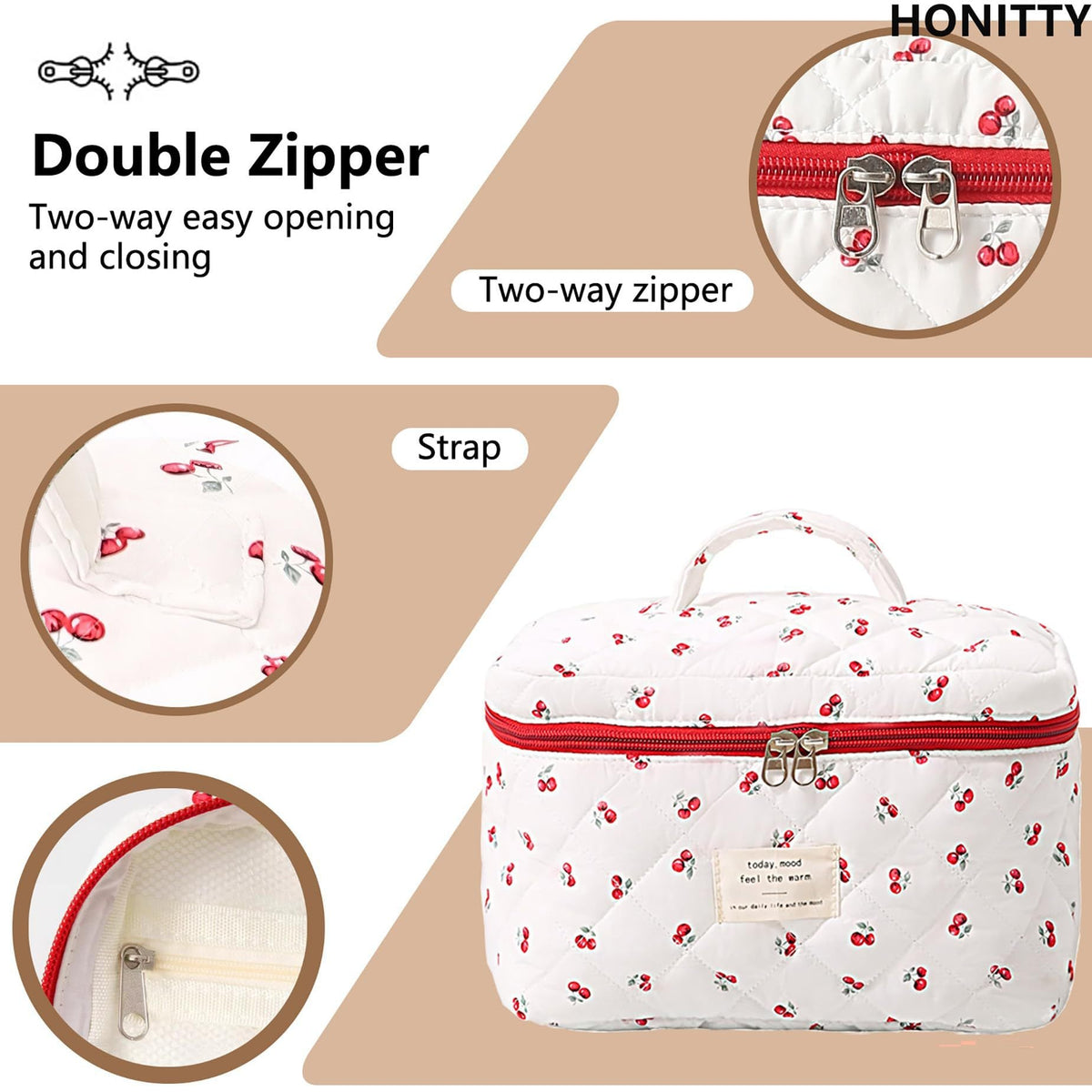 Floral Home Storage Cosmetic Bag
