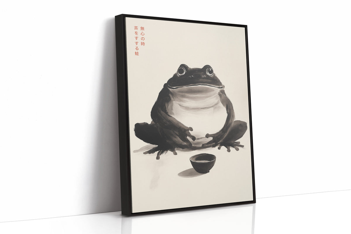 Zen Frog – A Moment of Tea