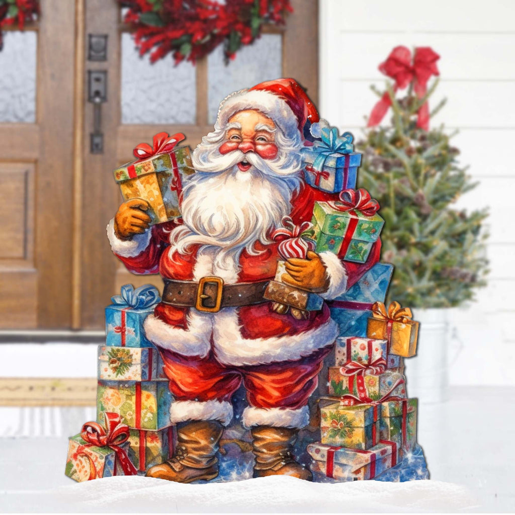 Merry Delivery Outdoor Decor by G. Debrekht - Christmas Santa Snowman Decor - 8611031F