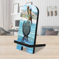 Pelican Coastal Cell Phone Stand Wood Mobile Tablet Holder Charging Station Organizer - 892044