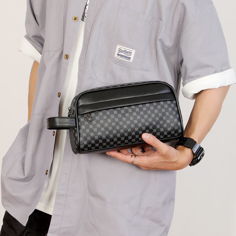 Men's Clutch Fashion Vintage Printed Handbag