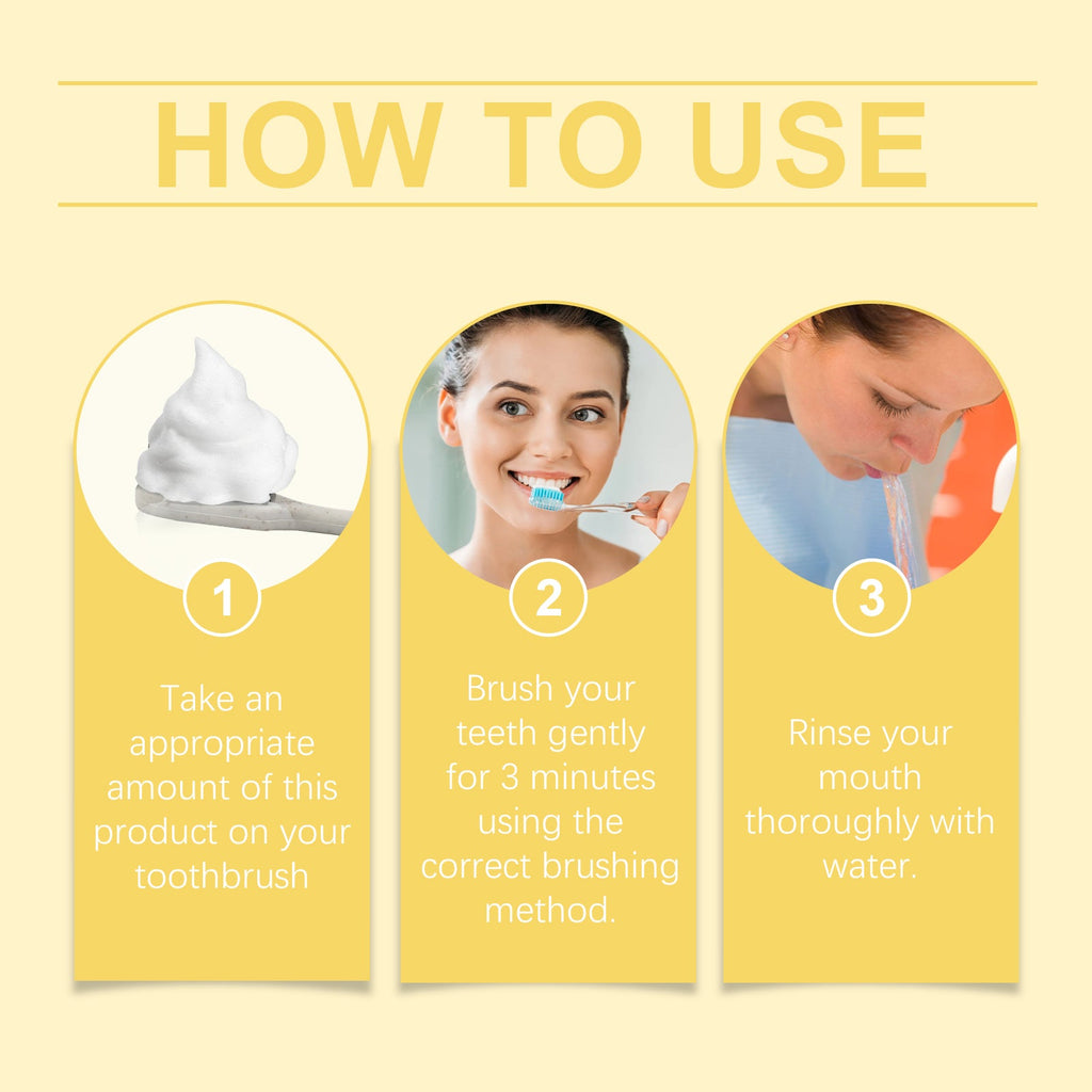 Teeth Cleaning Mousse Gently Cleans Teeth To Remove Odors, Stains And Grime Daily Beauty Mousse
