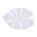 Stamped and hollowed out modern minimalist dining mat, leaf shaped minimalist dining mat, bowl mat