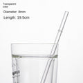 Eco-Friendly High Borosilicate Glass Straw Durable Heat-Resistant Starbucks Kids Straw 27cm Customized
