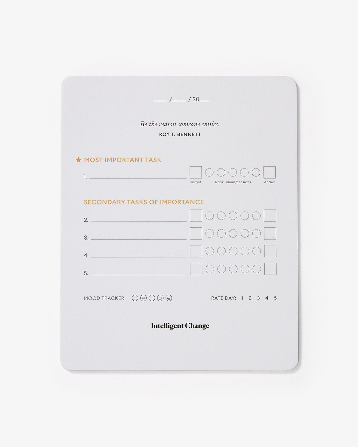 Productivity Planner Cards