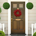 Artificial Boxwood Topiary Ball Tree Set - 15.7 Inch (2 Pieces)