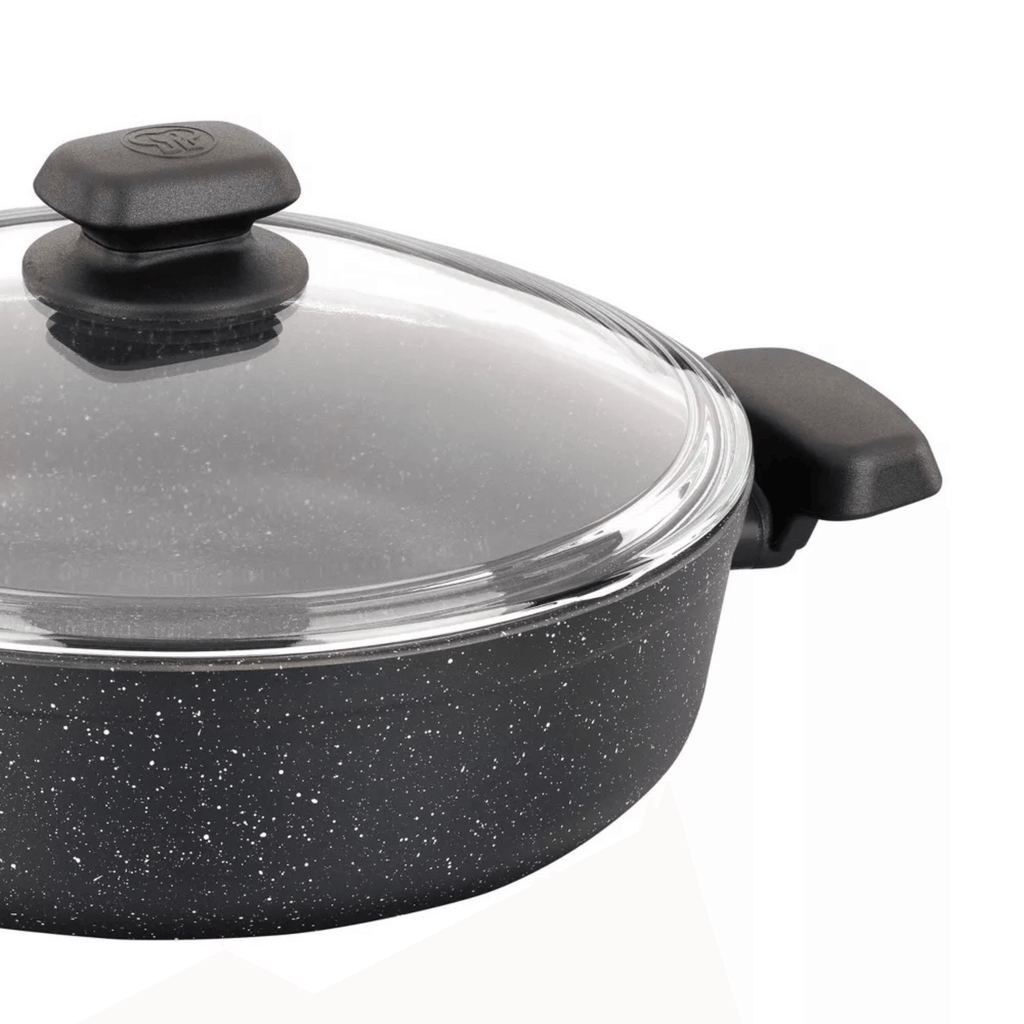 Korkmaz Ornella Aluminum 2.5L Non-Stick Low Casserole Dish with Lid