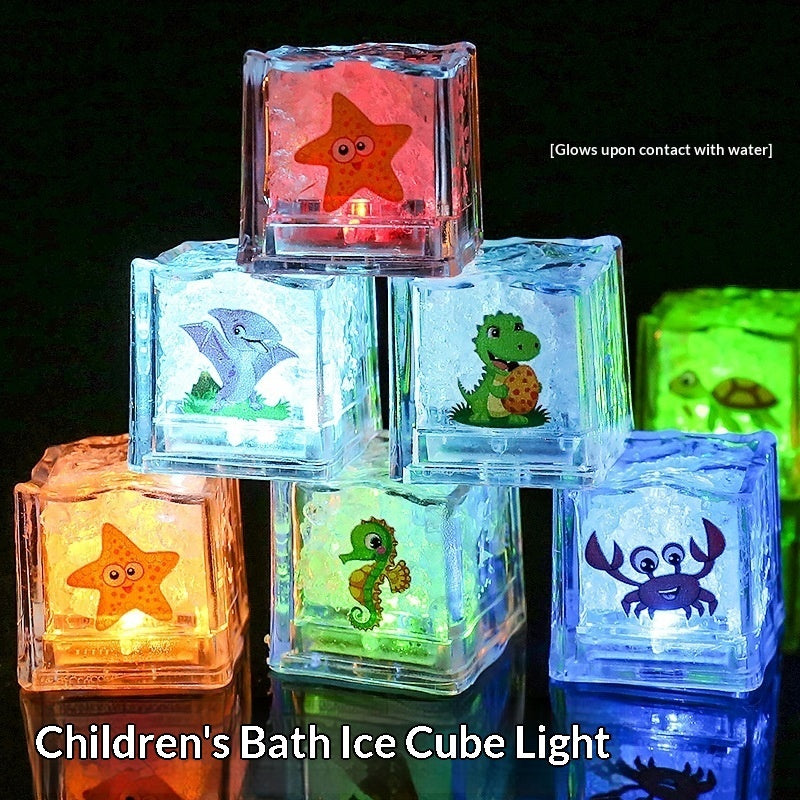 LED Colorful Sensing Flashing Ice Cube Light