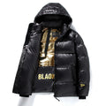 Black Gold Short Winter Coat For Men And Women