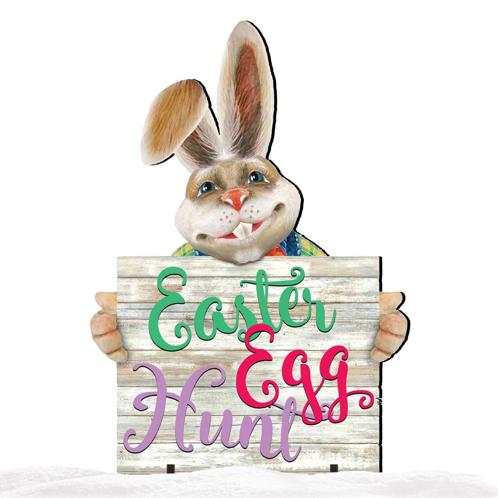 Easter Egg Hunt Bunny Yard Sign by G. DeBrekht - Easter Spring Decor - 8154423-2F