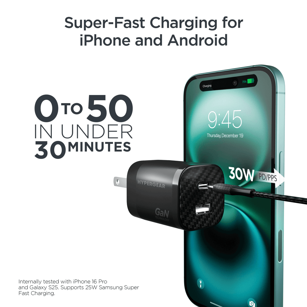 HyperGear TECHcessories 30W USB-C PD Charging Kit with Travel Pouch