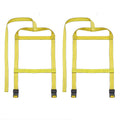 2Pcs Car Basket Straps Adjustable Tow Dolly Tire Basket Straps with Flat Hooks