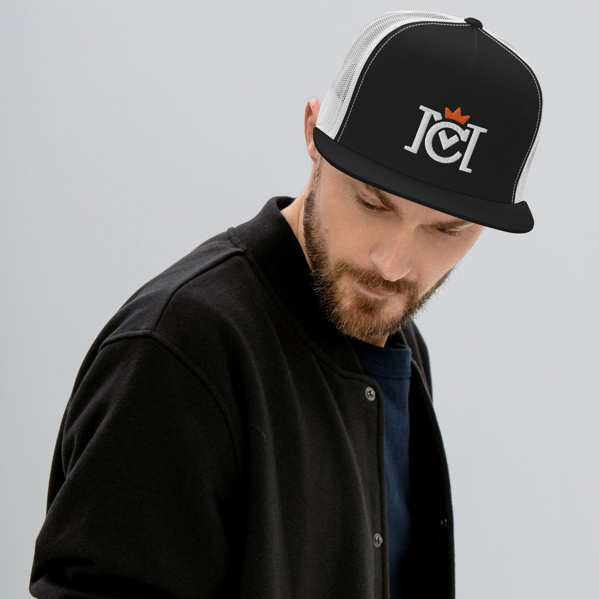 Crown Moto 3D Embroidered Logo Trucker Cap