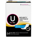 U by Kotex Lightdays Plus Panty Liners, Regular, 8 Packs of 64 ct (512 Total)