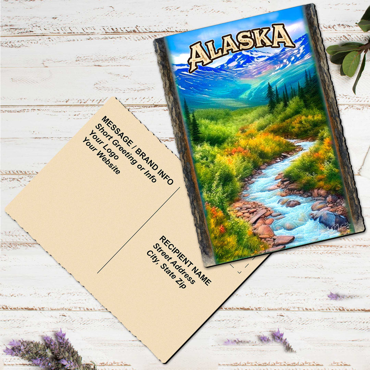 Mountain Serenity Greeting Card by G. Debrekht - 97137GC