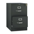 HON 510 Series Vertical File, 2 Legal-Size File Drawers, Black, 18.25" x 25" x 29"