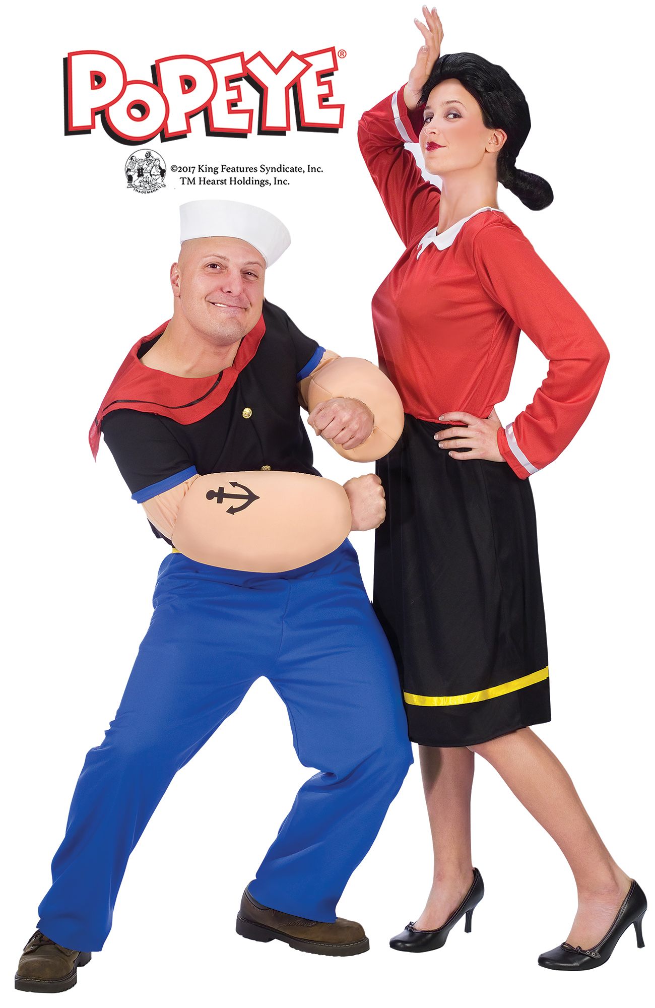 Olive Oyl Adult Costume Popeye Sailor Wife M/L 10/14