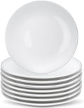 8 Pcs Porcelain Dessert Plates,6 inch White Appetizer Plates,Round Small White Plates,Small Plates for Appetizers,Ceramic Dessert Plate for Cake Snacks,Microwave Oven and Dishwasher Safe