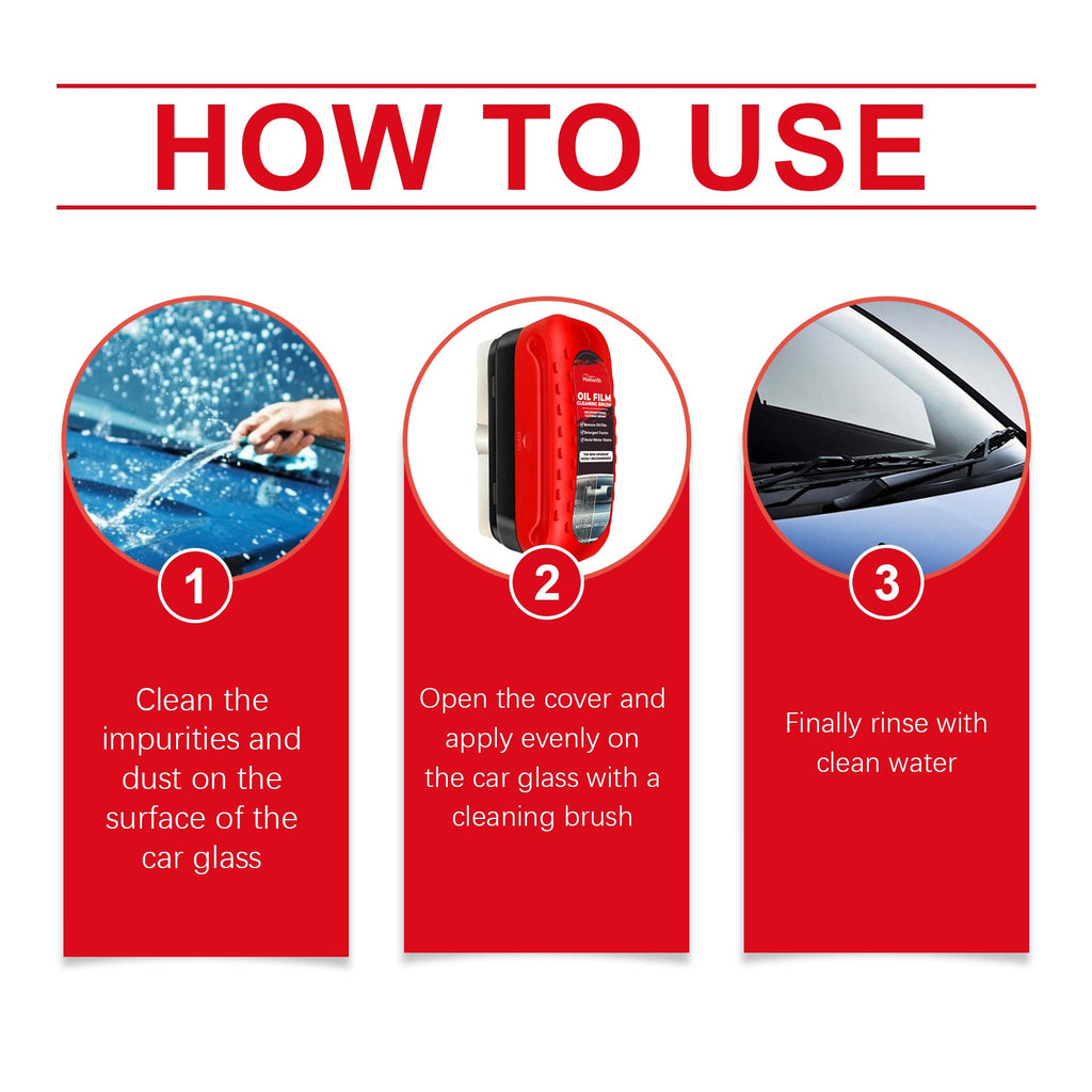 Car Windscreen Cleaner Windscreen Refurbishment Decontamination Cleaning Oil Film Cleaner